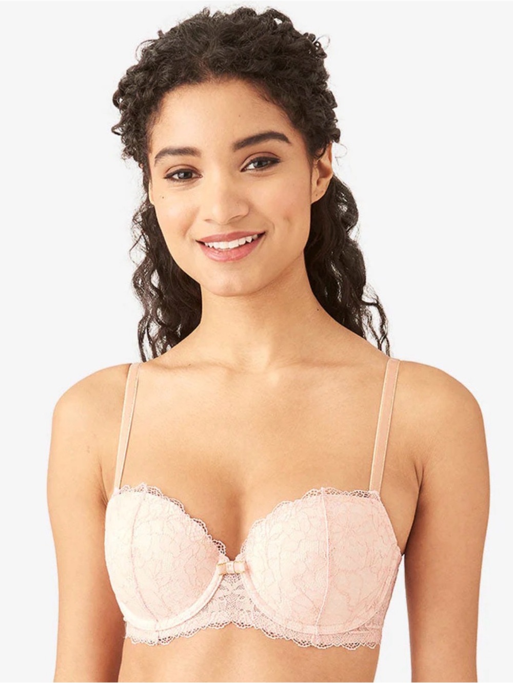 b.tempt'd by Wacoal Women's Lace Encounter Contour Bra, Rose Smoke Pink, 38C AMX